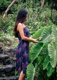ʻAwapuhi Kuahiwi Uluau Dress- Charcoal