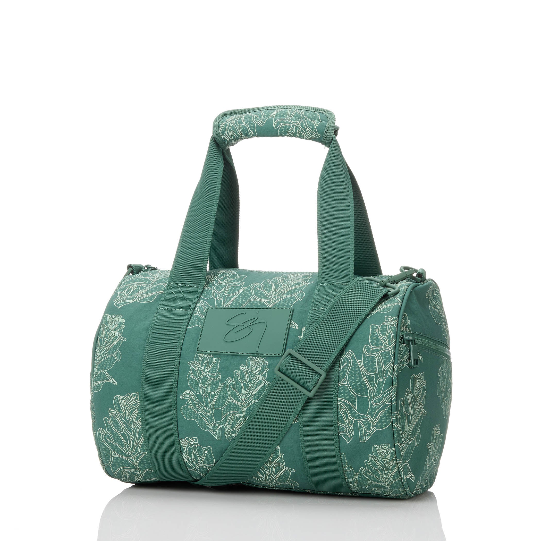 Lei Haʻa ʻAkolea Aloha Collection Stubby Duffle- Green – Sig Zane  display picture 1