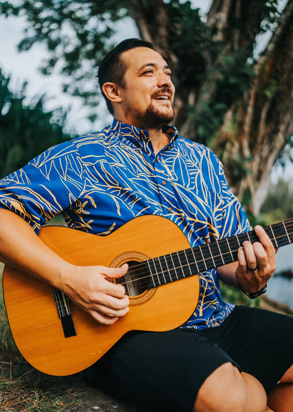 ʻAiponokamoku Pullover Aloha Shirt - Lime – Sig Zane Designs