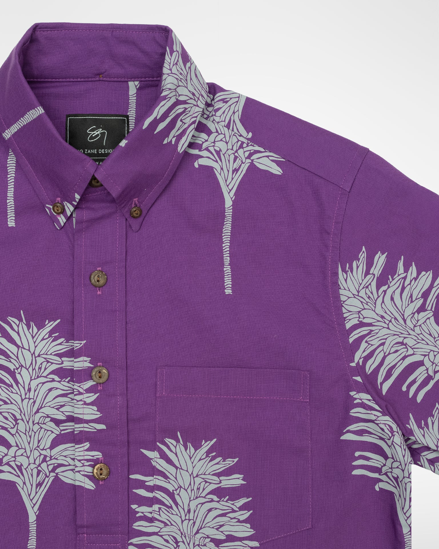 Kahilikī Pullover Aloha Shirt- Milberry