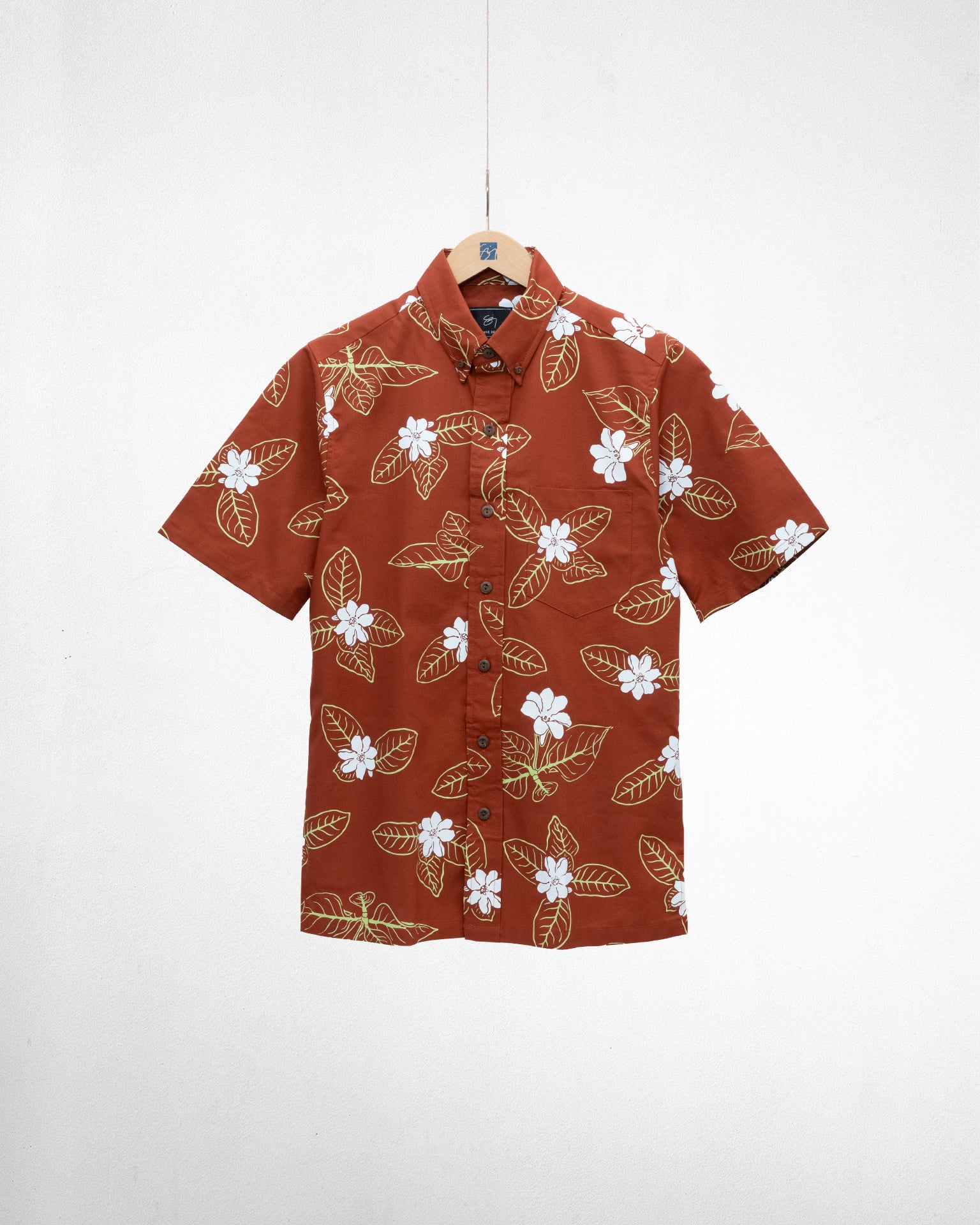Makalapua Button Up Aloha shirt- Cinnamon