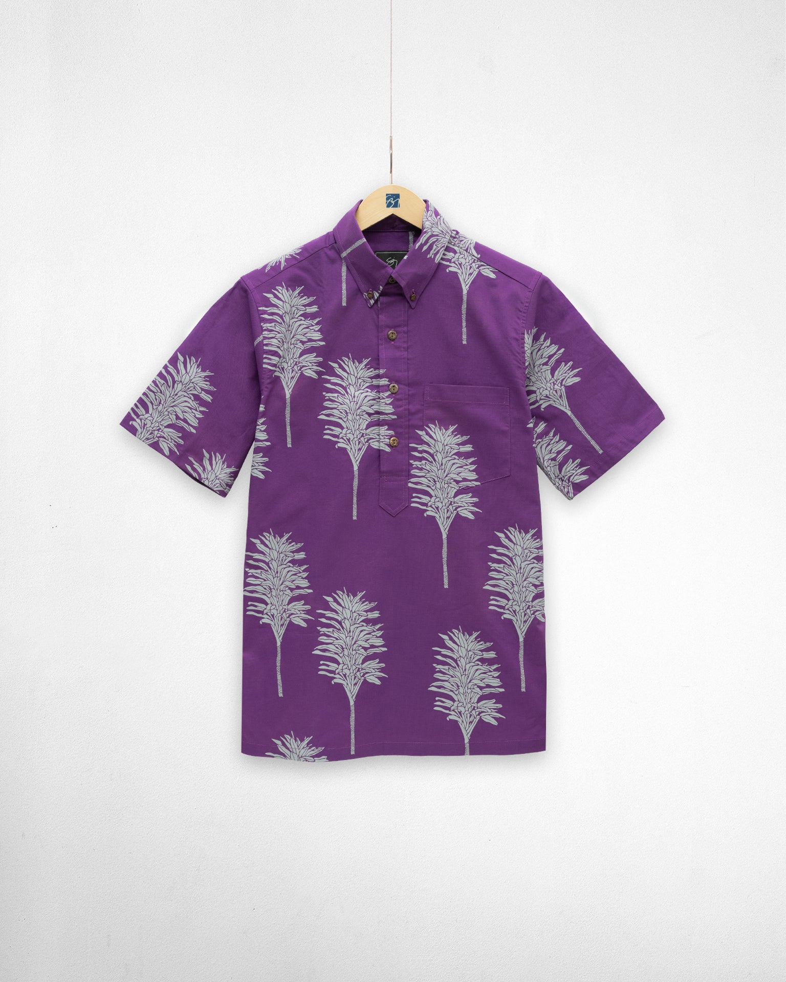 Kahilikī Pullover Aloha Shirt- Milberry