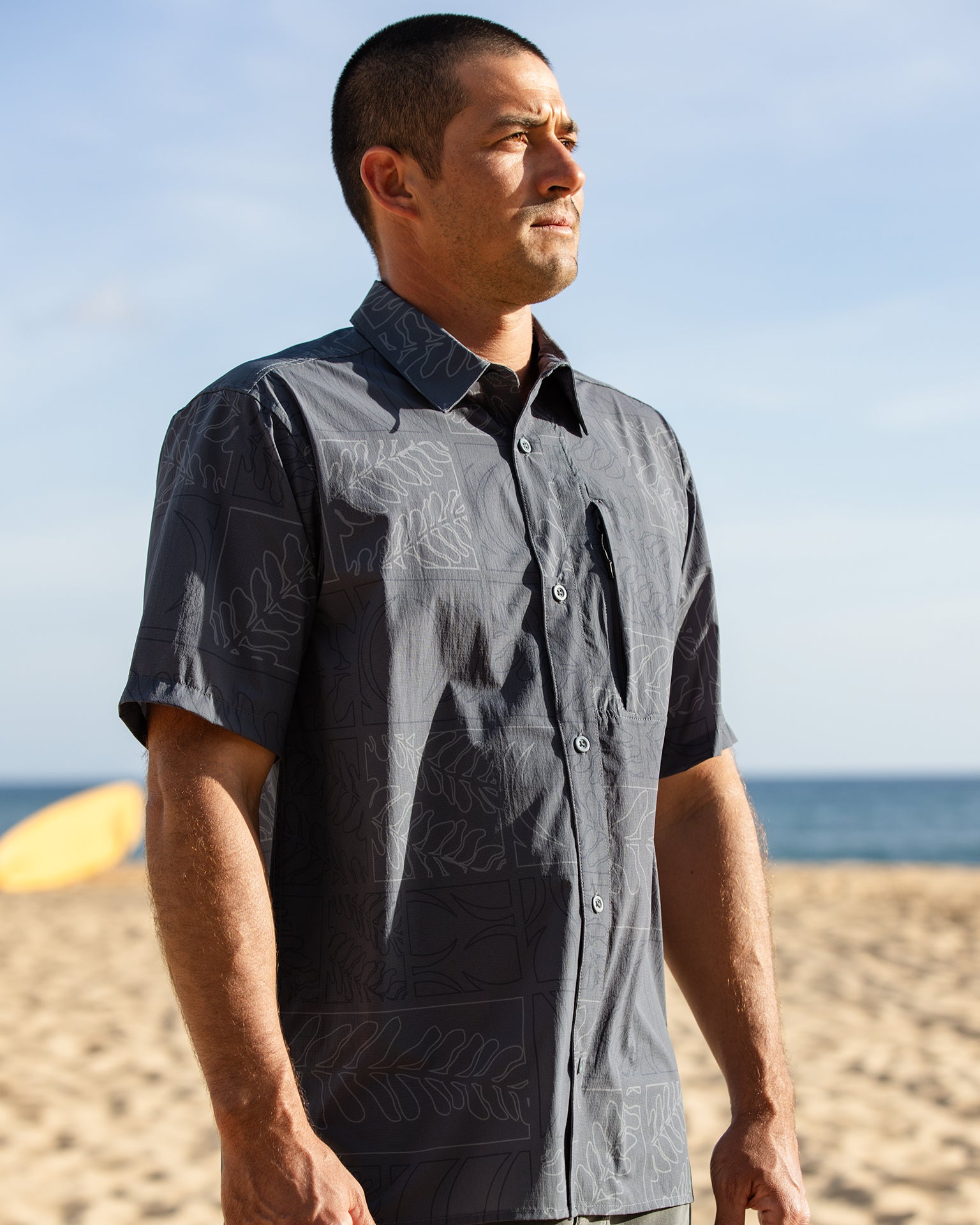 Sig Zane Koa Airtex Aloha Shirt- Storm – Sig Zane Designs