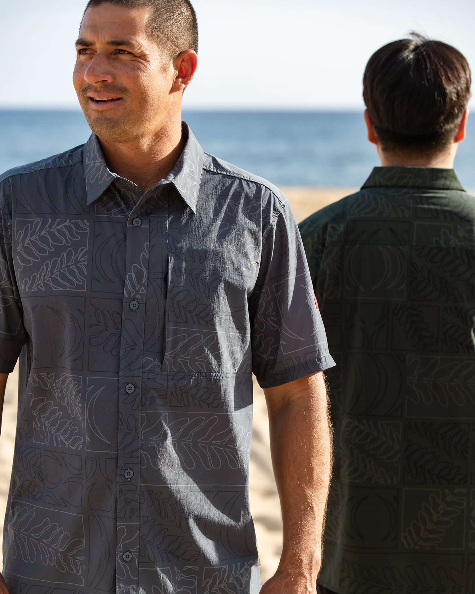 Sig Zane Koa Airtex Aloha Shirt- Storm – Sig Zane Designs