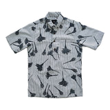 Lokelau Pullover Aloha Shirt- Grey Seersucker