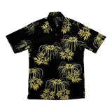 Pua Ka Pia Pullover Aloha Shirt- Black