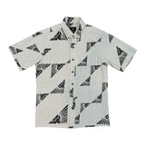 Puʻu Lehua Button Up Aloha Shirt- Steel Stripe