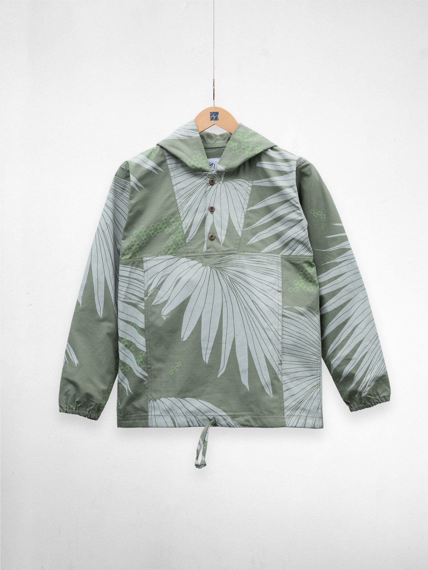 Makakiloiʻa ʻAhuna Anorak Jacket- O.D Green