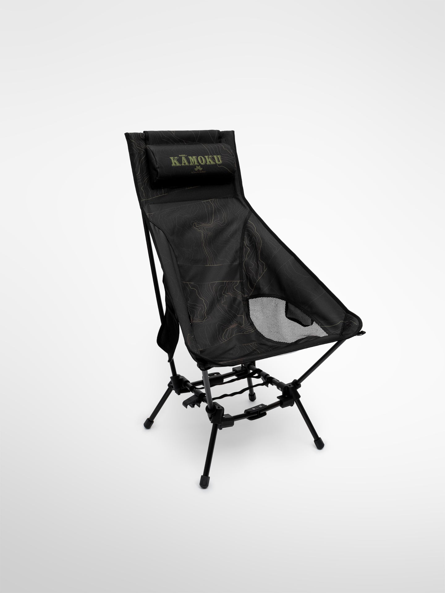 Kāmoku Highback Leisure Chair- Black/Green