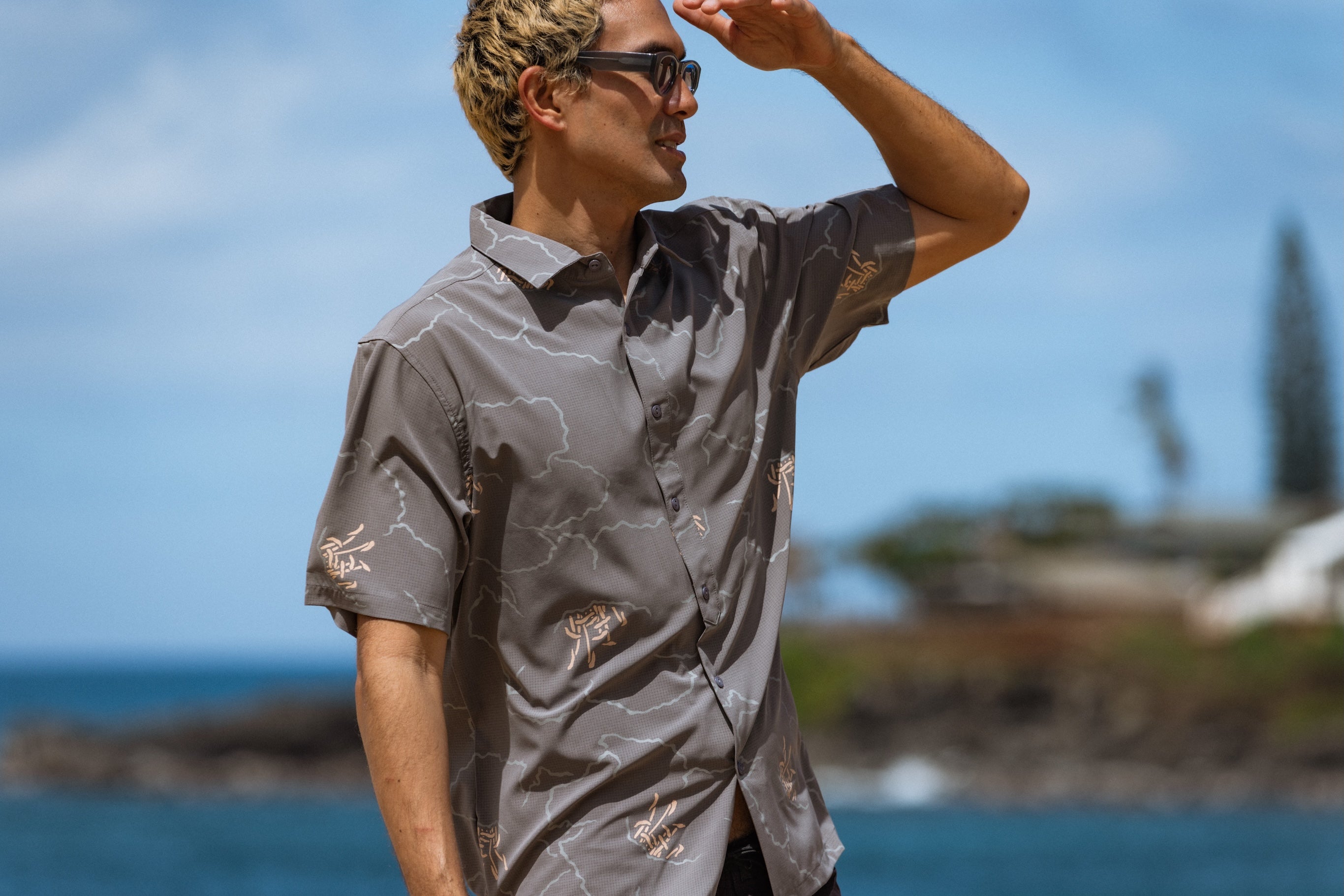 Waikahalulu Kou Holopali Aloha Shirt- Metal – Sig Zane Designs