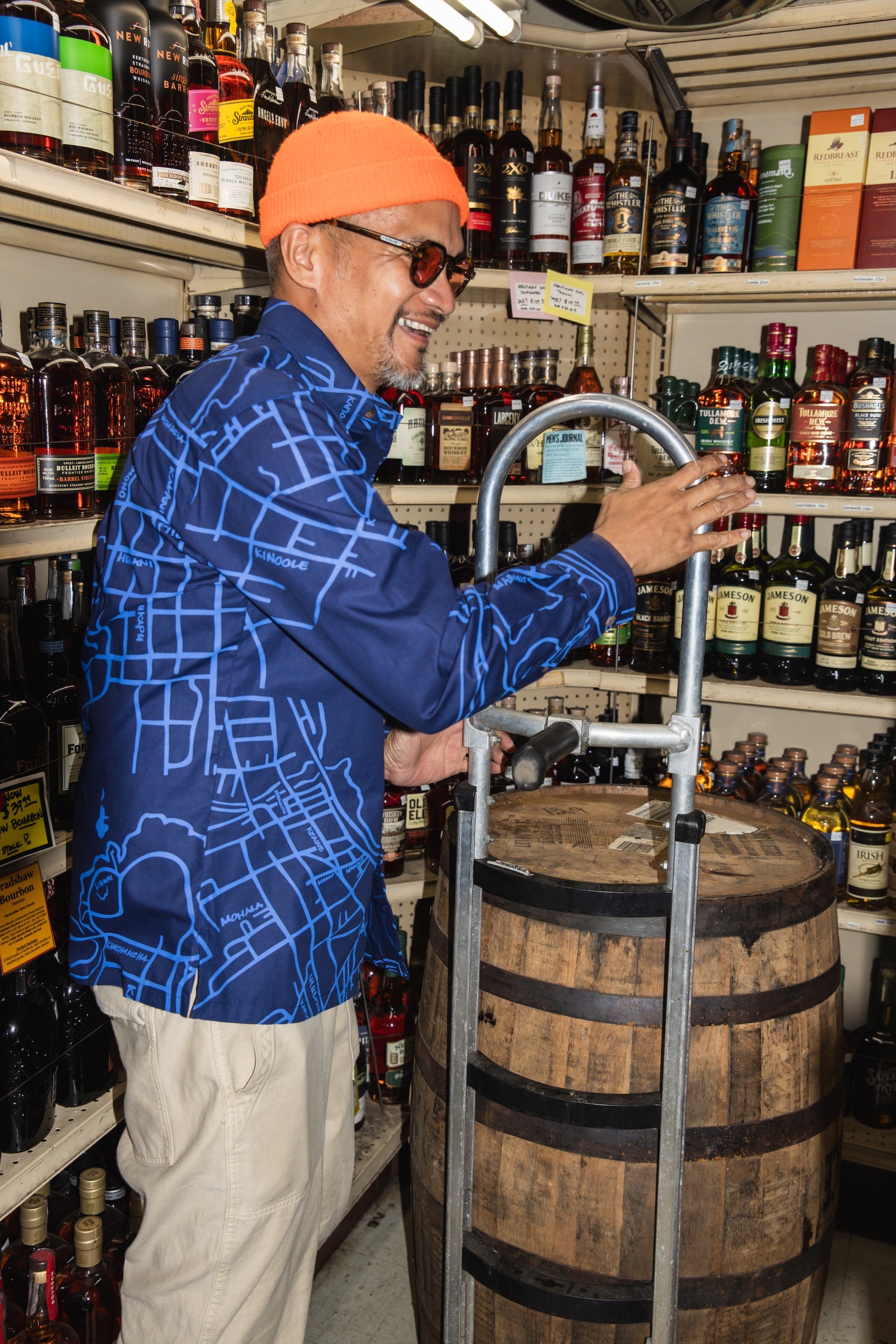 Hilo One Longsleeve Aloha Shirt- Indigo Chambray