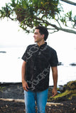 Hale O Lono Holopali Aloha Shirt- Black