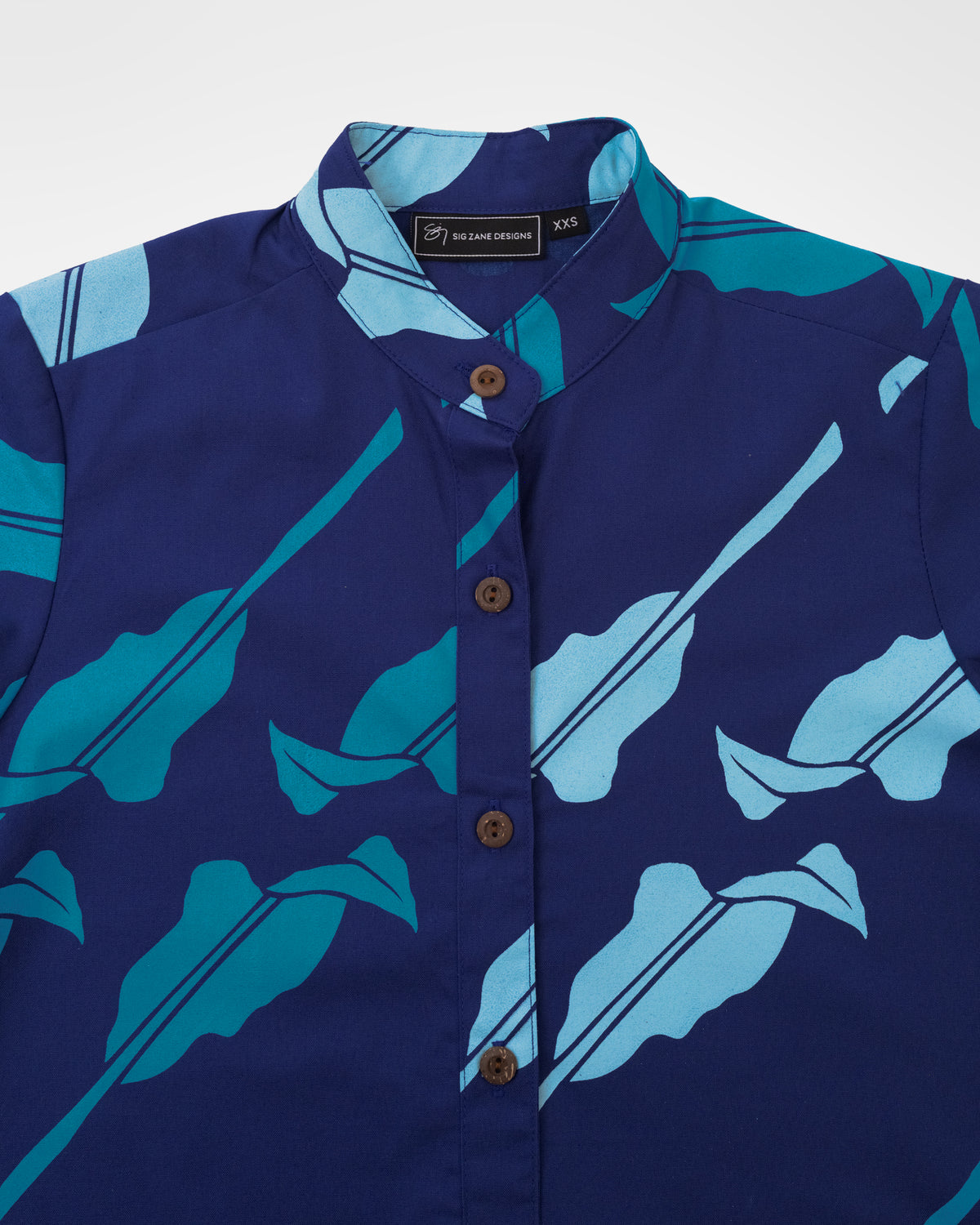 Hoʻolaukī Hua Dress- Nightfall/Turquoise/Bahama Blue