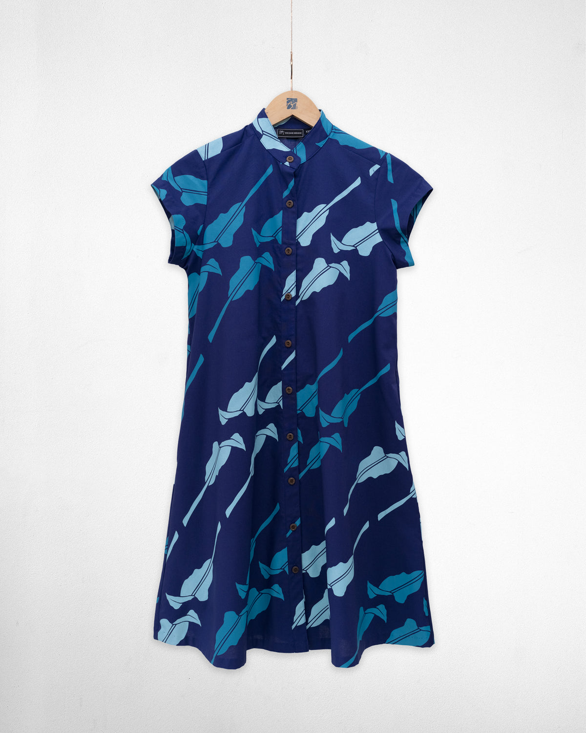 Hoʻolaukī Hua Dress- Nightfall/Turquoise/Bahama Blue