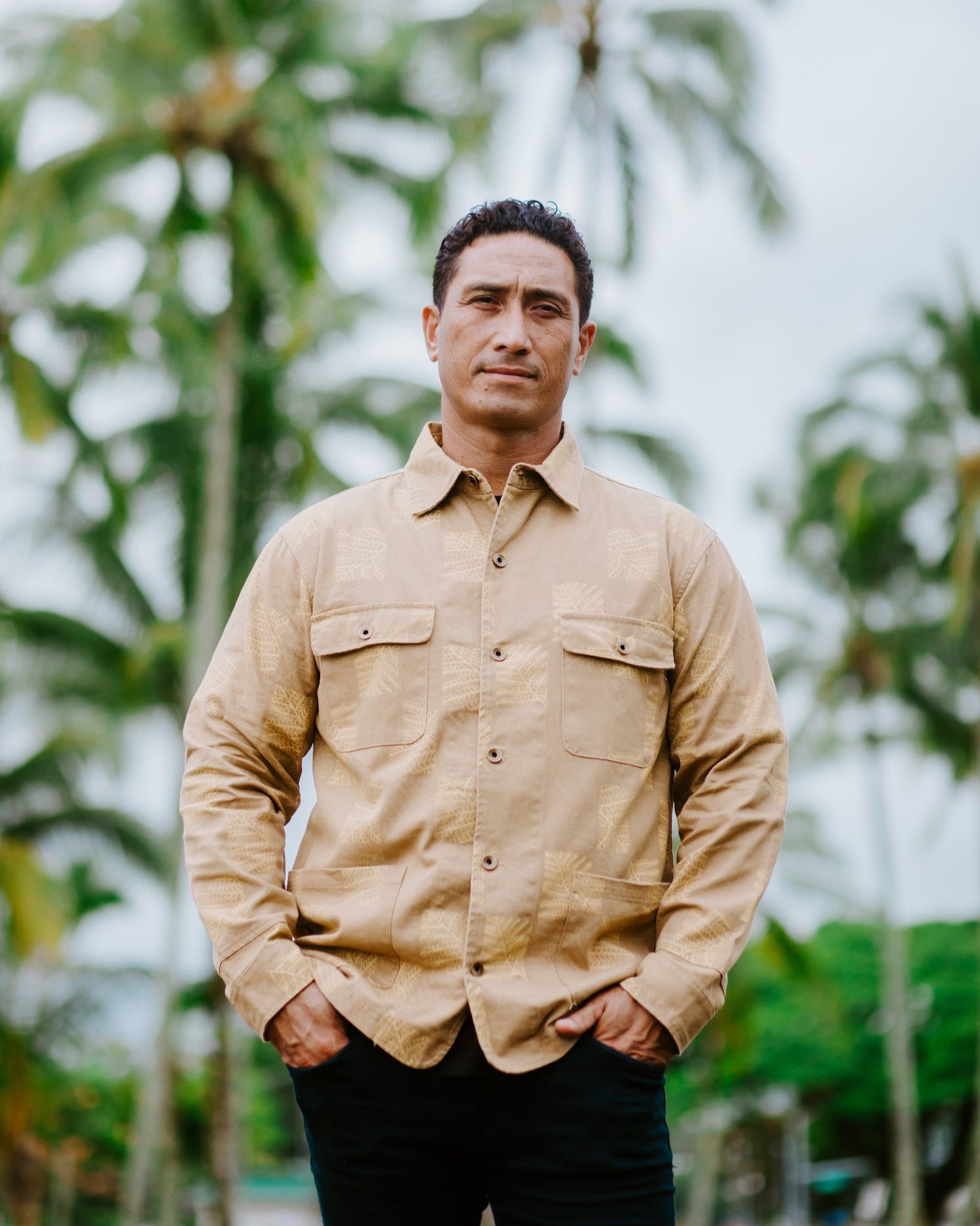 Palikū Nā Palapalai Jacket- Brown