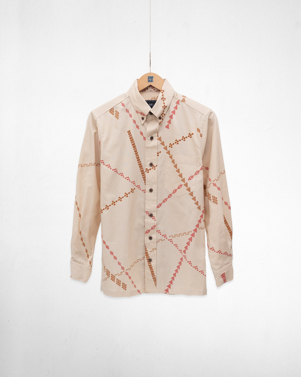 Ka Ia I Ka Ale Longsleeve Shirt- Putty/Roasted Pecan/Sienna