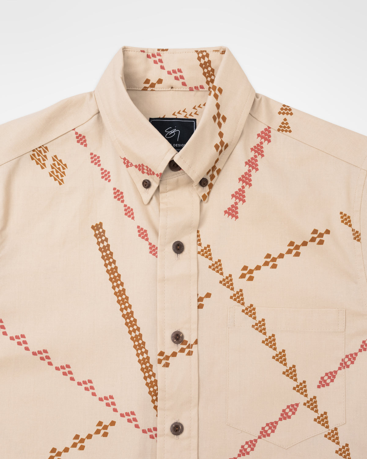 Ka Ia I Ka Ale Longsleeve Shirt- Putty/Roasted Pecan/Sienna