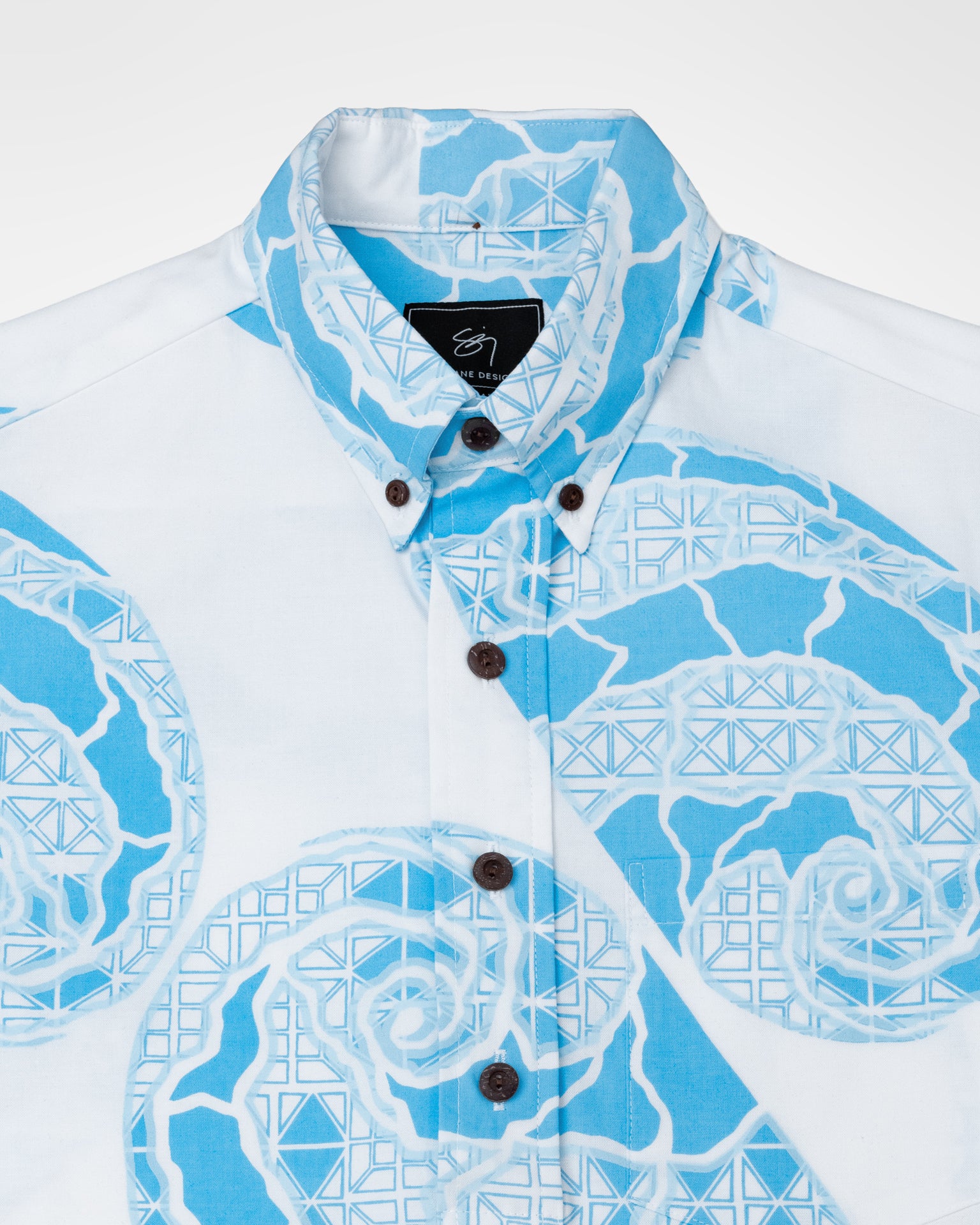 Kalaʻionāmoku Pullover Aloha Shirt- White