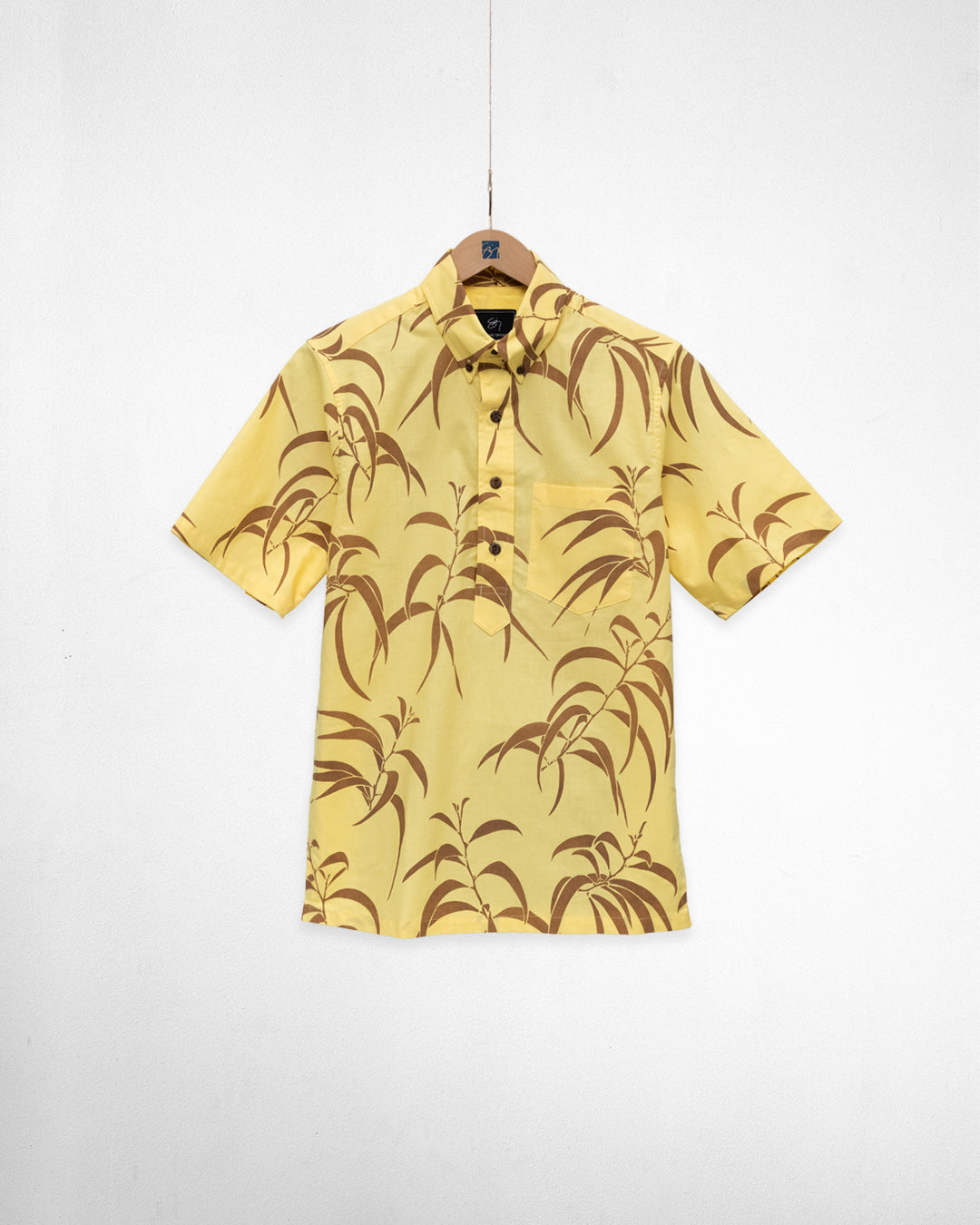 Kalaukoa Pullover Aloha Shirt- Buttercup