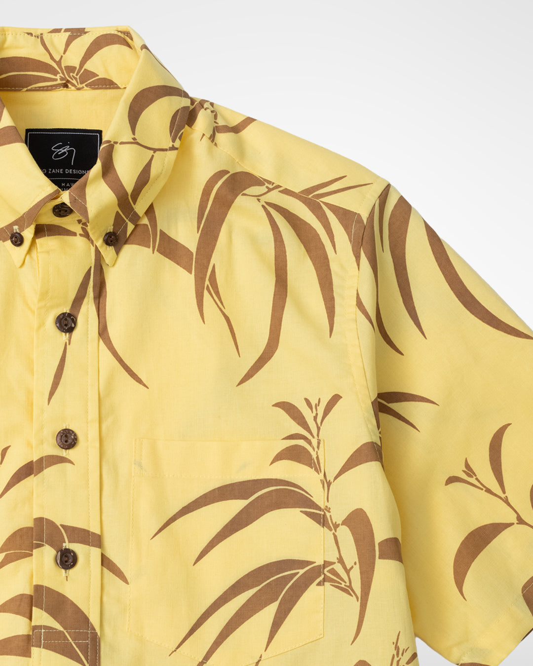 Kalaukoa Pullover Aloha Shirt- Buttercup