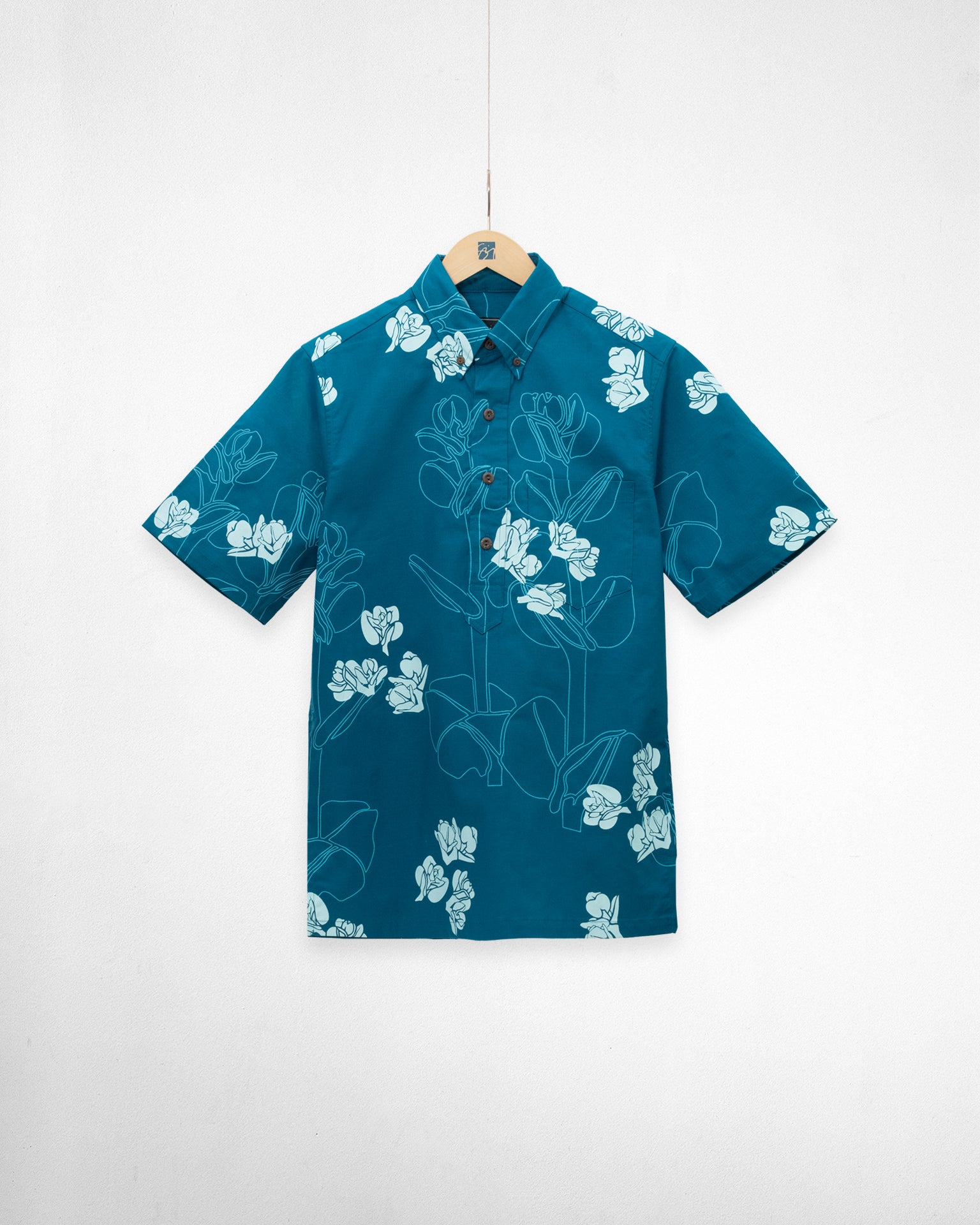Kauliluakōikeao Pullover Aloha Shirt- Celestial