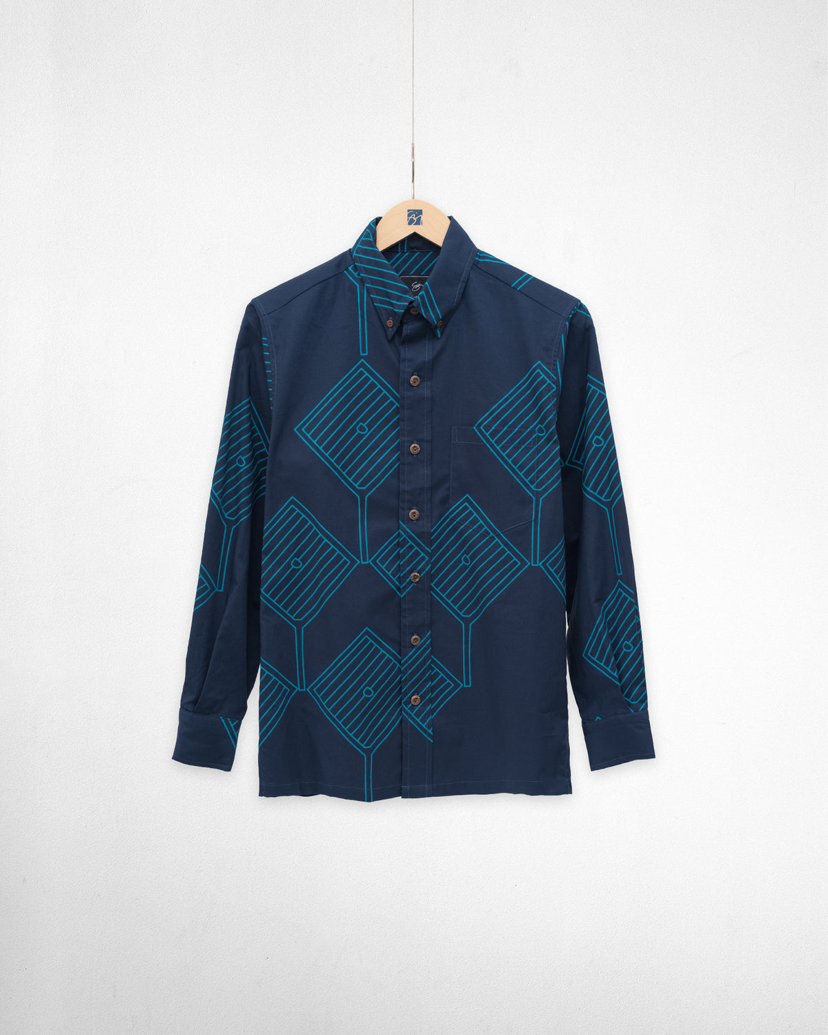 Kuhaimoana Longsleeve Shirt- Navy/Celestial
