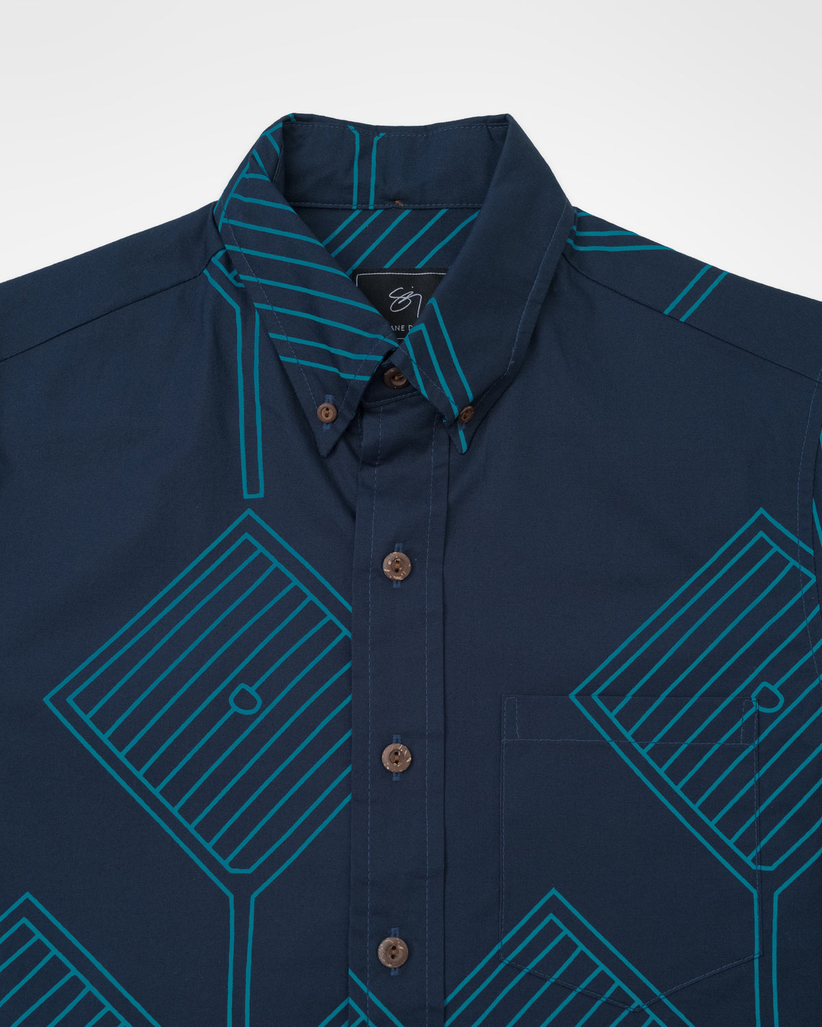Kuhaimoana Longsleeve Shirt- Navy/Celestial