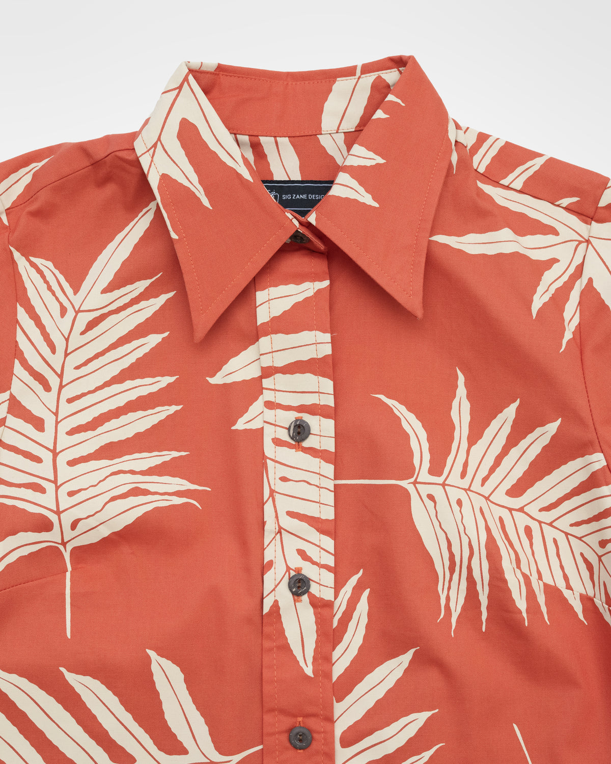 Lauloa Paniau Dress- Terracotta/Cream