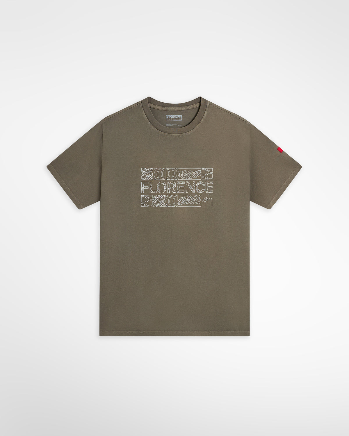 Florence x Sig Zane Koa T-Shirt- Moss Grey