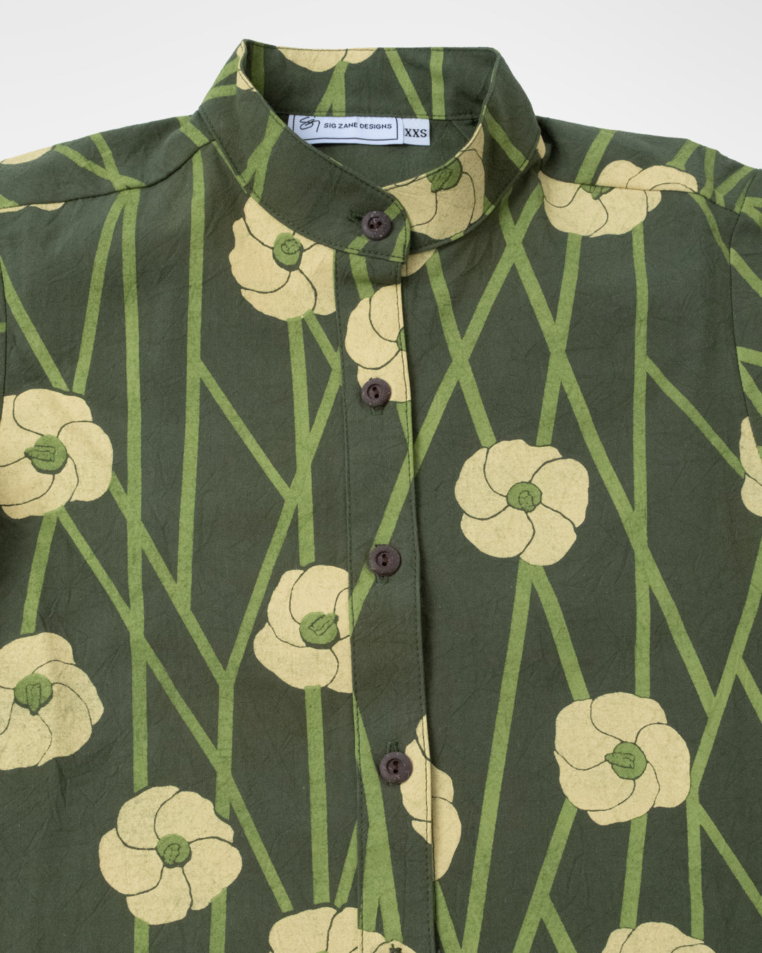 Nā Haumana Hua Dress- Deep Olive