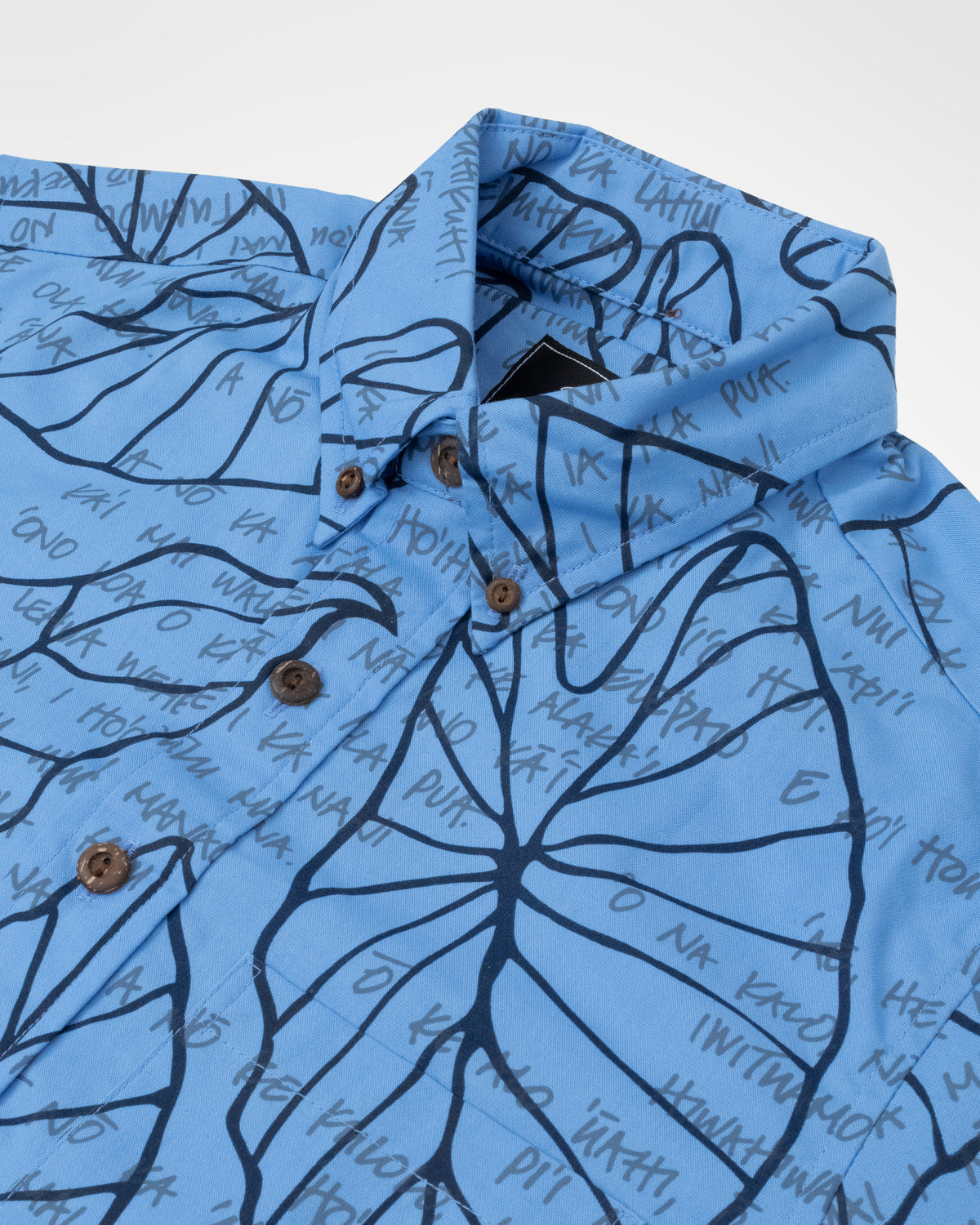 Nā ʻOno O Ka ʻĀina Pullover Aloha Shirt- Blue Jay