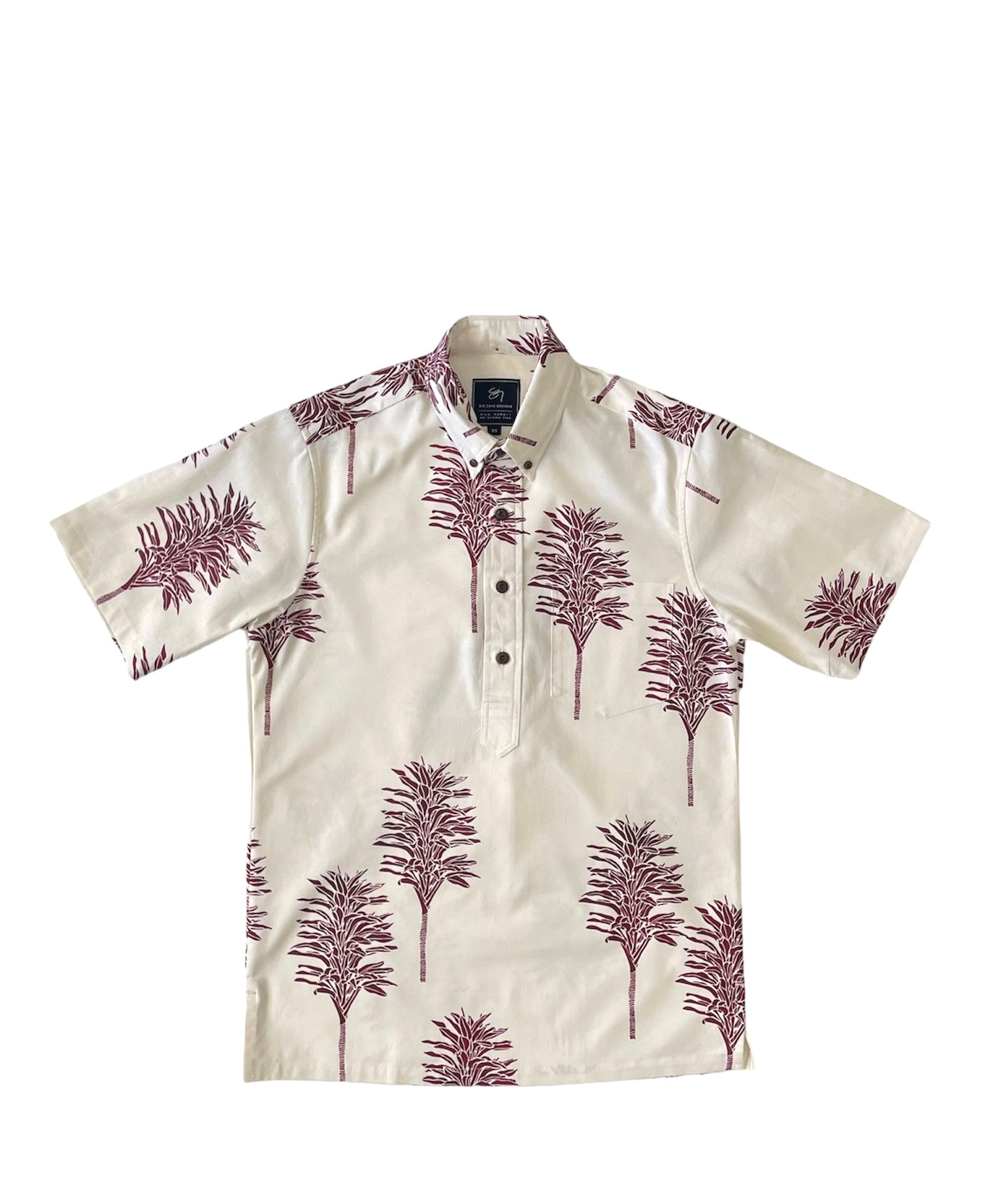 Kahilikī Pullover Aloha Shirt- Natural