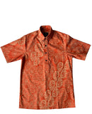 Kani Ka Lei Button Up Aloha Shirt- Terracotta