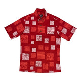 Olakoʻakā Pullover Aloha Shirt- Ruby