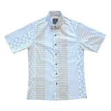 Hekili Keʻekeʻe Button Up Aloha Shirt- White