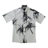 Pūhala Button Up Aloha Shirt- Royal Seersucker