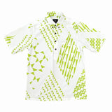 Hulihia Kilauea Pullover Aloha Shirt- White