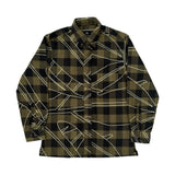 Heʻikelau Long Sleeve Flannel- Olive Flannel