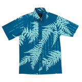 Pāʻū o Palai Button Up Aloha Shirt- Oasis