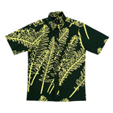 ʻAe Kīlauea Button Up Aloha Shirt- Hunter Green