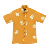 Lehuanani Button Up Aloha Shirt- Ochre