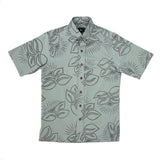 Lehuamamo Button Up Aloha Shirt- Shale