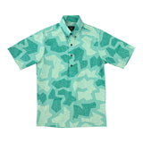 ʻUku ʻĀkoʻakoʻa Pullover Aloha Shirt- Aloe