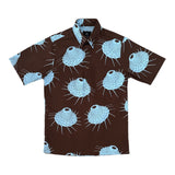 Niu Kāhelahela Pullover Aloha Shirt- Chocolate