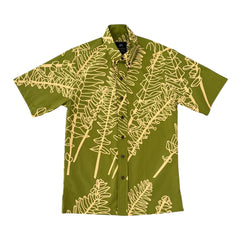 ʻAe Kīlauea Button Up Aloha Shirt- Gecko – Sig Zane Designs