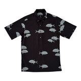 Holoholo Pullover Aloha Shirt- Black