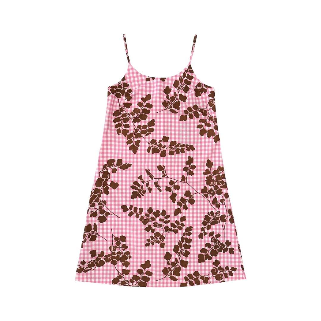 Ka ʻIwaʻiwa a Kuʻu Popo Pua Ka Hīnano Dress- Candy Pink Gingham
