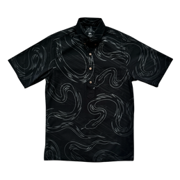 Mokoliʻi Pullover Aloha Shirt- Black – Sig Zane Designs