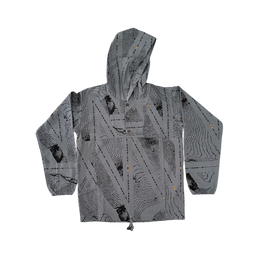 arch split logo anorak jacket XL シルバーグレー Healakūpono ʻAhuna Anorak Jacket- Smoke – Sig Zane Designs