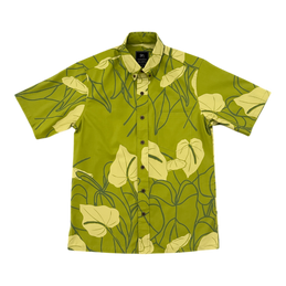 Ka Pua Ebesu Button Up Aloha Shirt- Bonsai – Sig Zane Designs